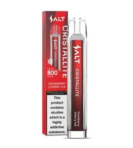Salt Cristallite E-Cigarette Up To 800 Puffs 20mg 2ml - Cranberry Cherry Ice