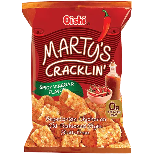 Marty's Cracklin' Spicy & Vinegar Chicharon 90g