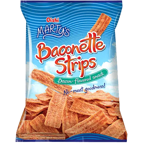 Oishi Marty's Baconette Strips - Bacon Flavored 90g