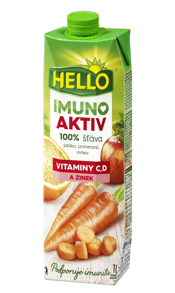 Hello Imuno Apple- Orange - Carrot 1L