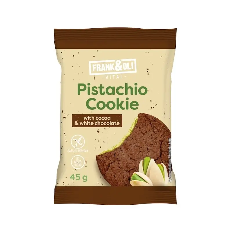 Frank & Oli Cocoa & White Choc. Pistachio cookier 45g