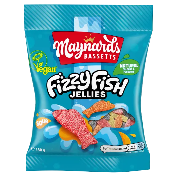 Maynards Fizzy Fish Jellies 130g
