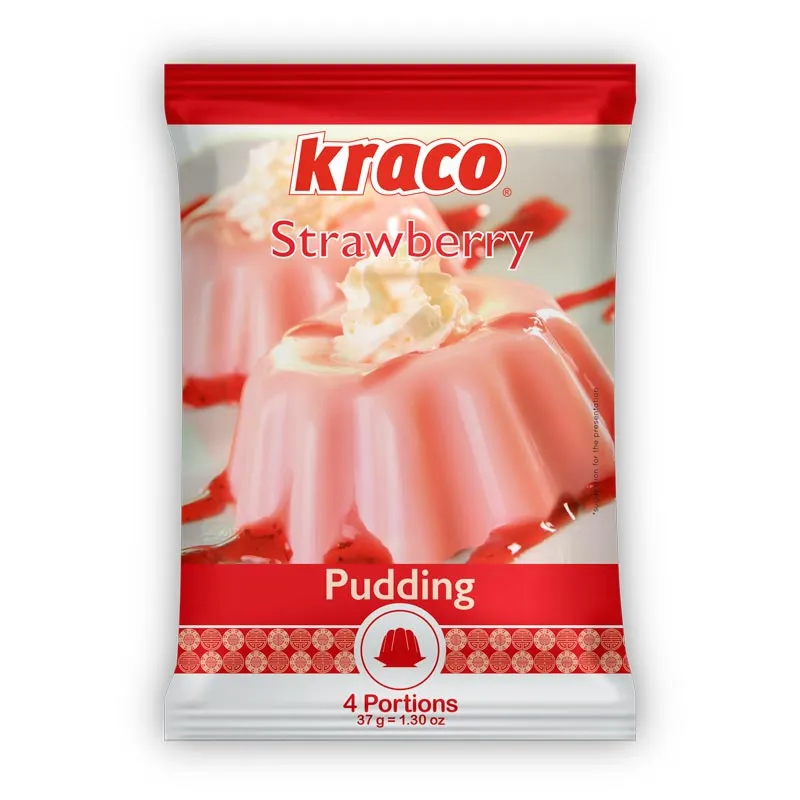 Kraco Strawberry Pudding ( No Added Sugar) x37g