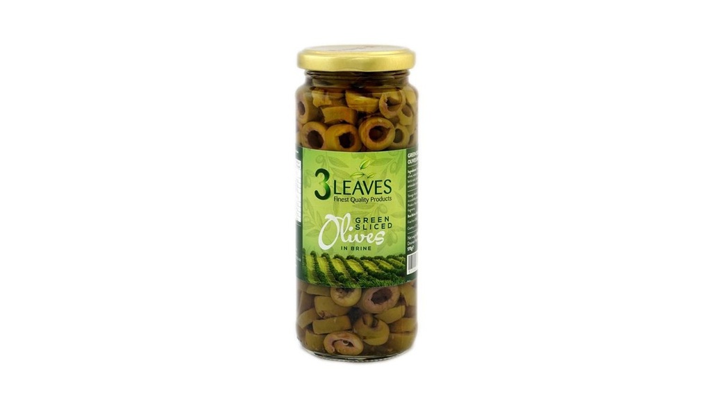3 Leaves Greensliced Olives 345g