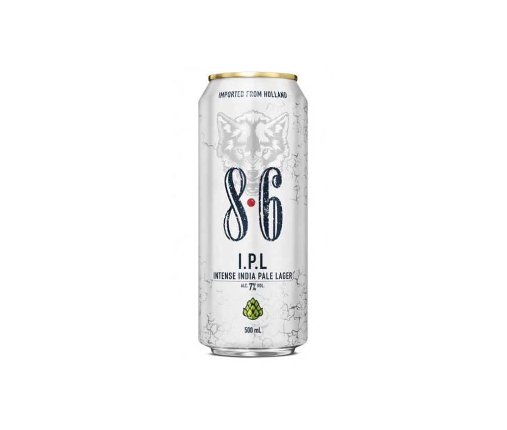 8.6 Lager White Can, 500ml