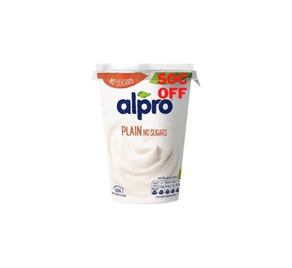 Alpro Yofu Plain No Sugars 500g