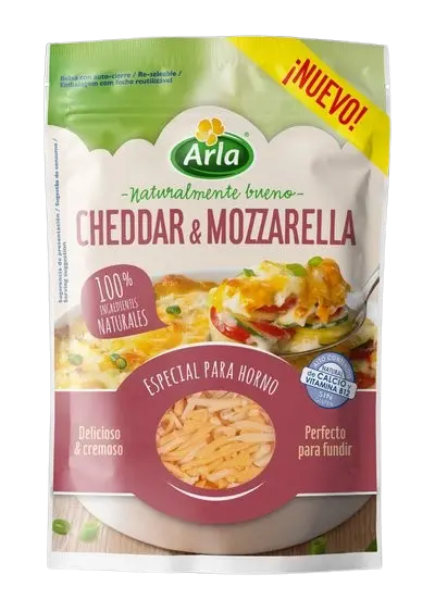 Arla Cheddar & Mozzarella 175g