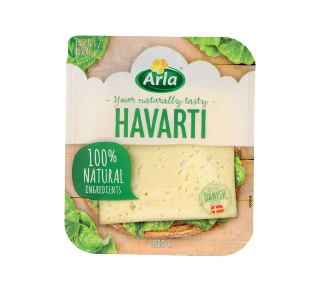 Arla Havarti Light Slice Cheese, 150G