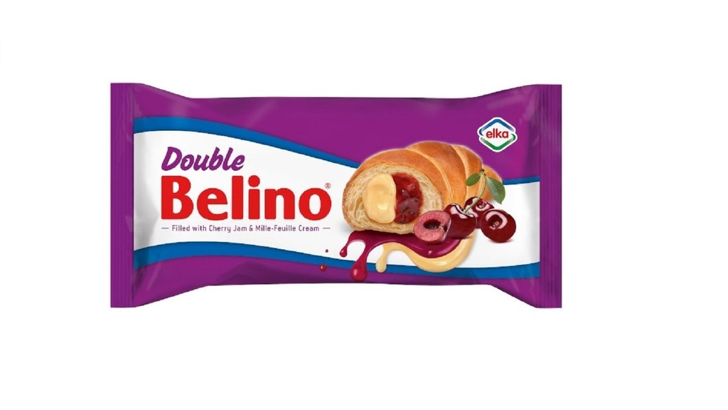 Belino Double Cherry Jam & Mille Feuille 80g
