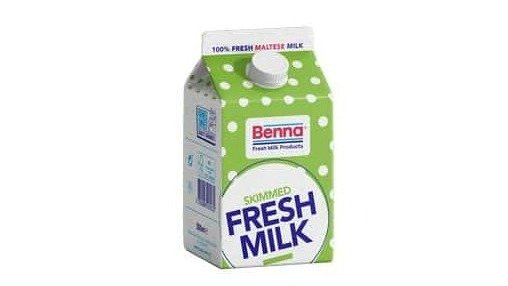 Benna Skimmed Fresh Milk 500 ml