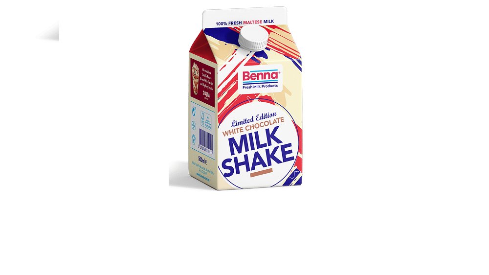 Benna White Chocolate Milk Shake 500Ml