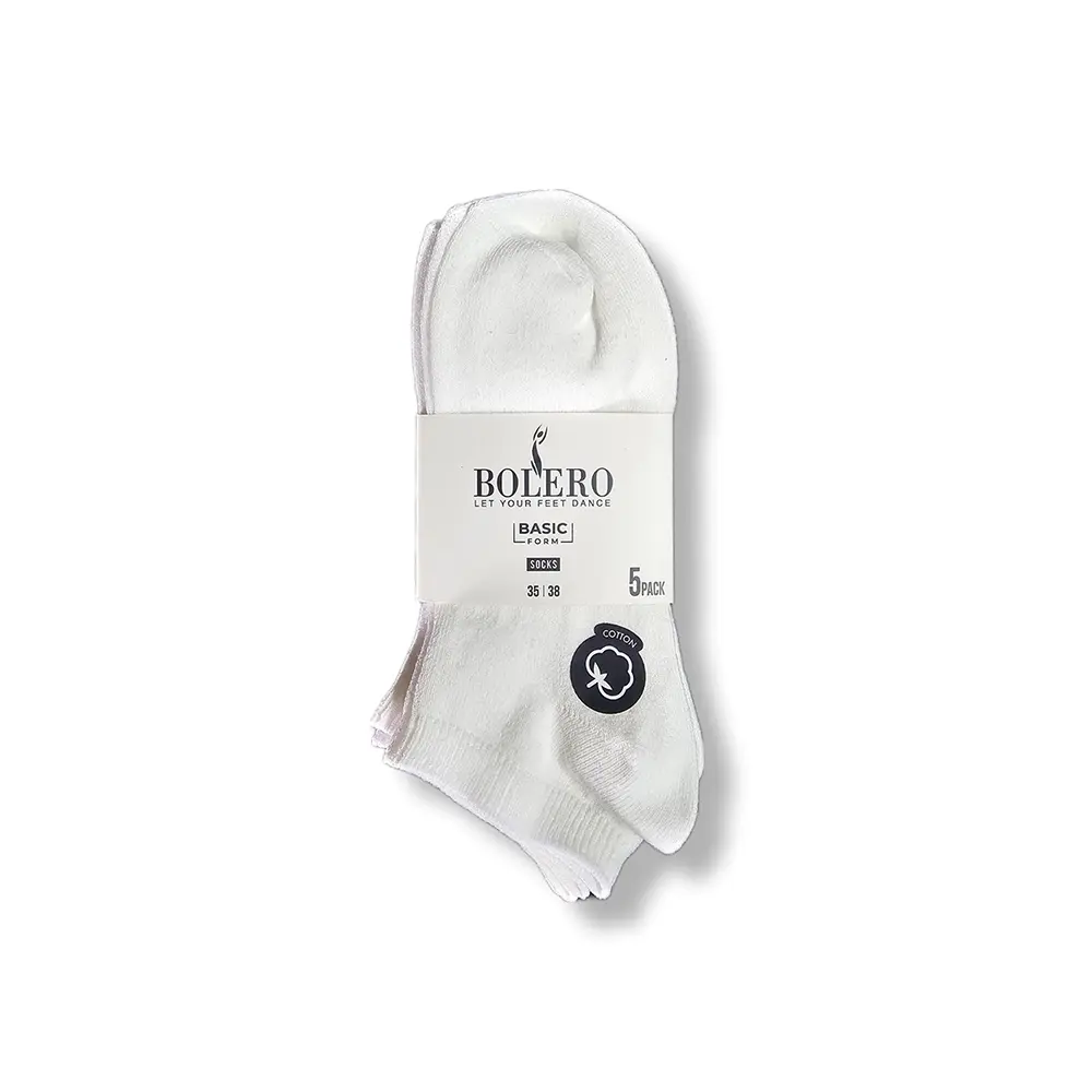Bolero Basic Short Socks 35-38 5Pcs