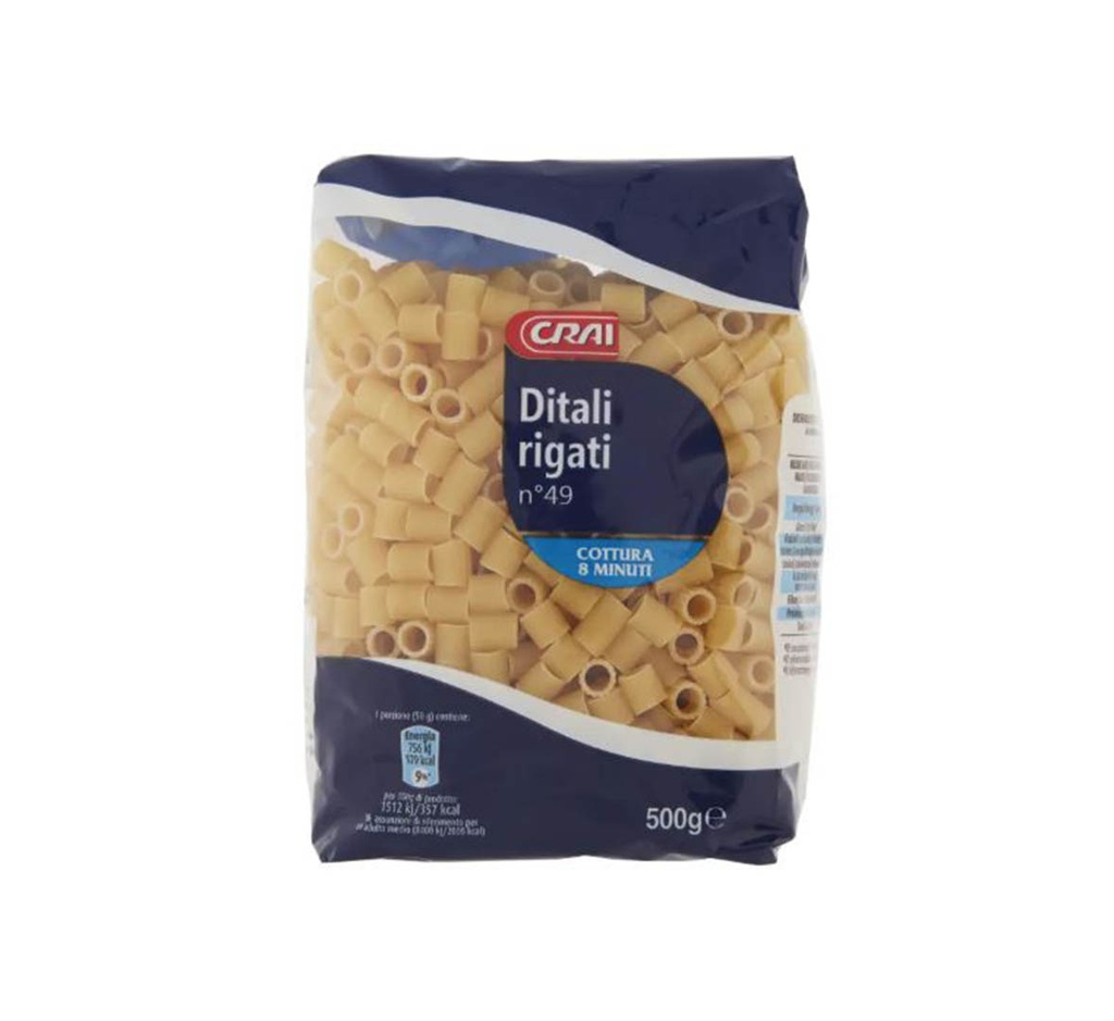 Crai Ditali Rigati No.49, 500G