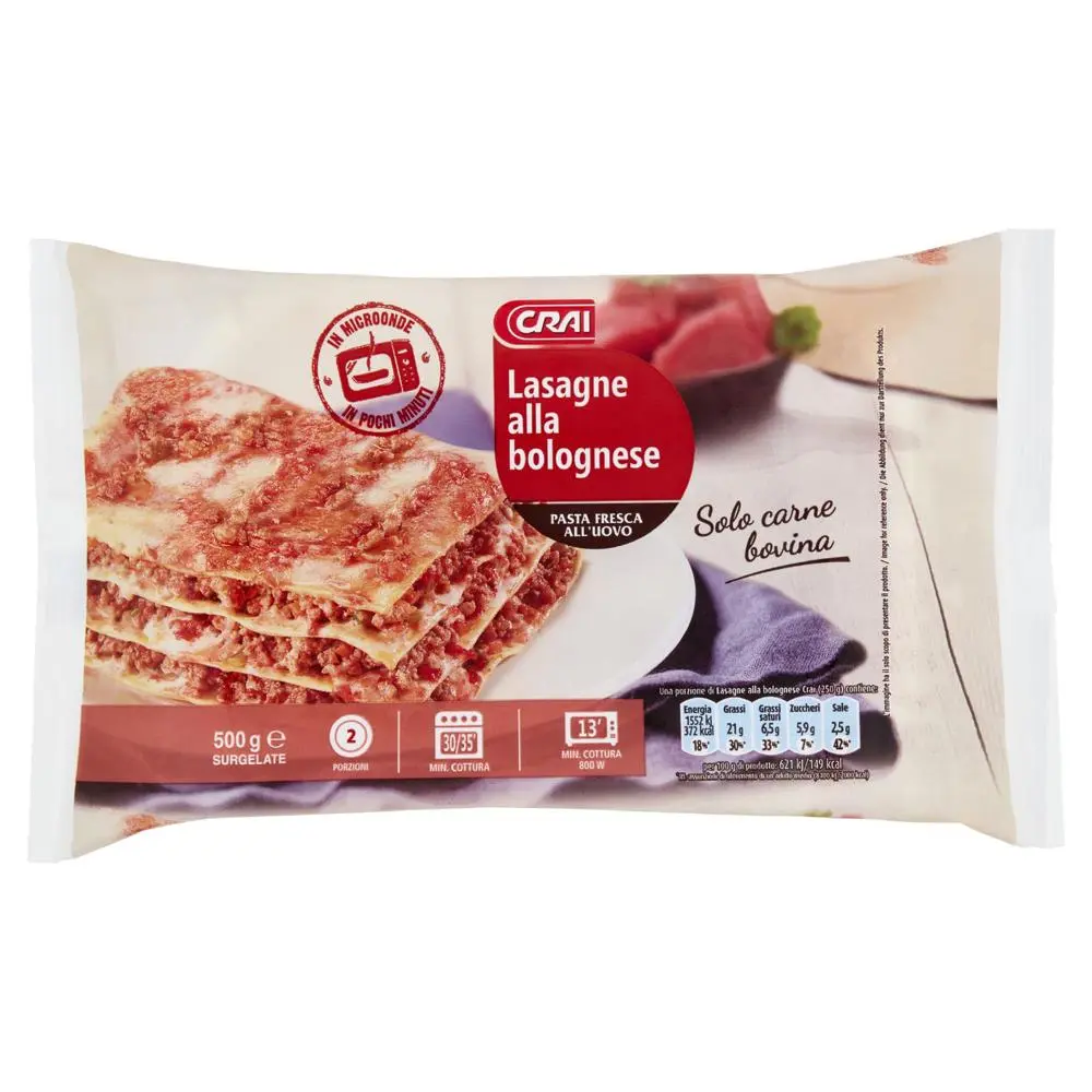 Crai Lasagne Alla Bolognese 500g