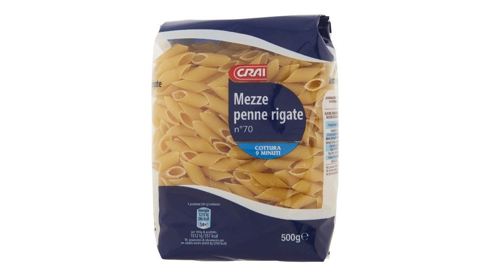 Crai Mezze Penne Rigate No70 500G