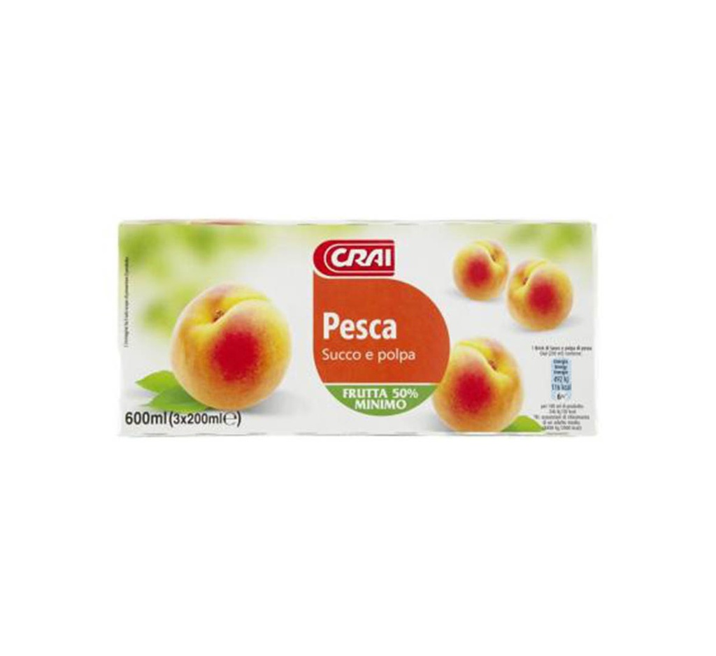 Crai Peach Juice 3X200Ml