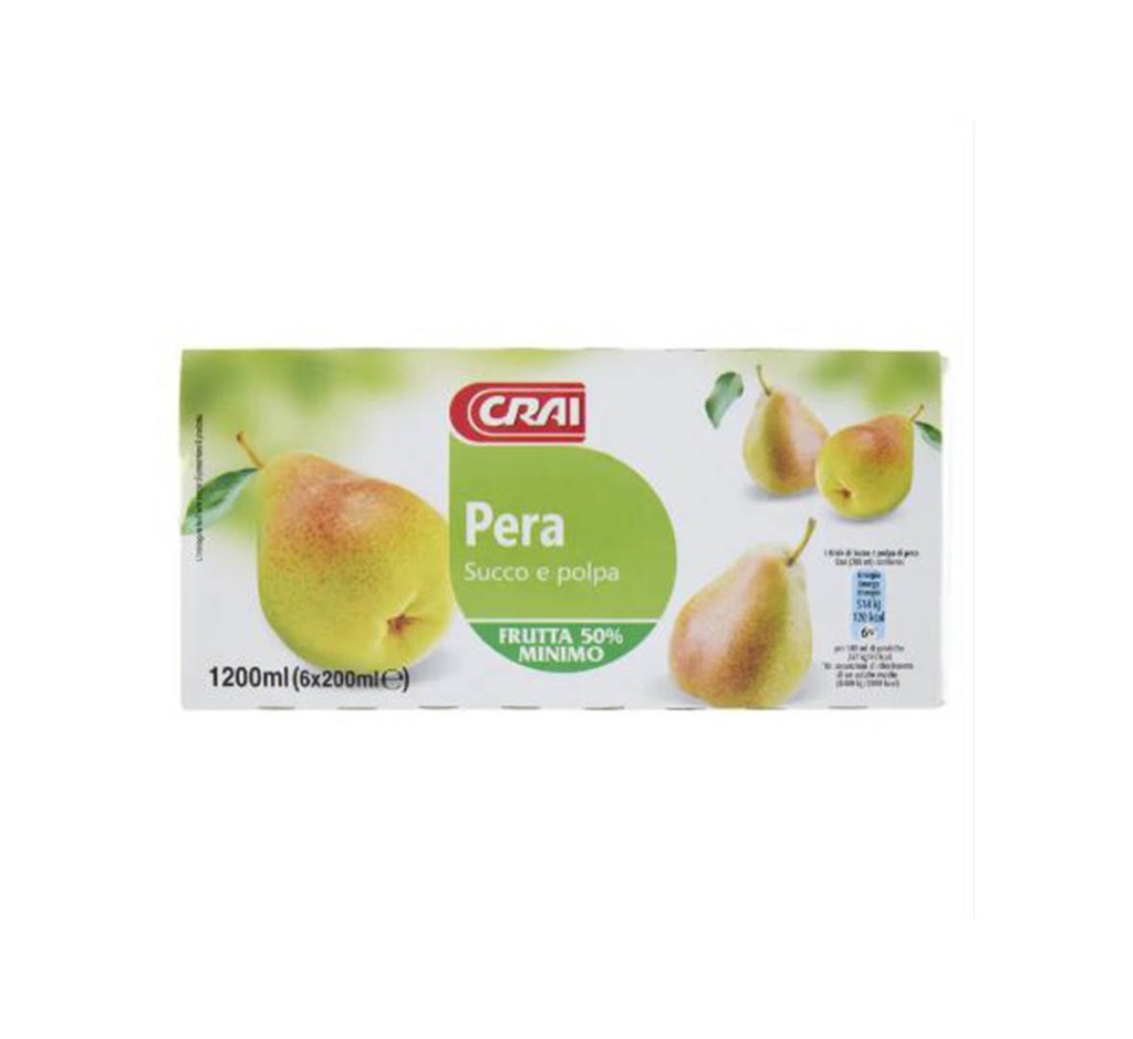 Crai Pera Succo E Polpa 6X125Ml