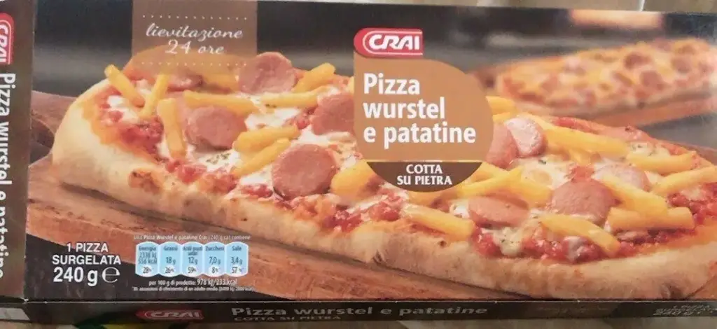 Crai Sausage and Fries Pizza 240g