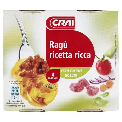 Crai Ragu Ricetta Ricca 2X180g