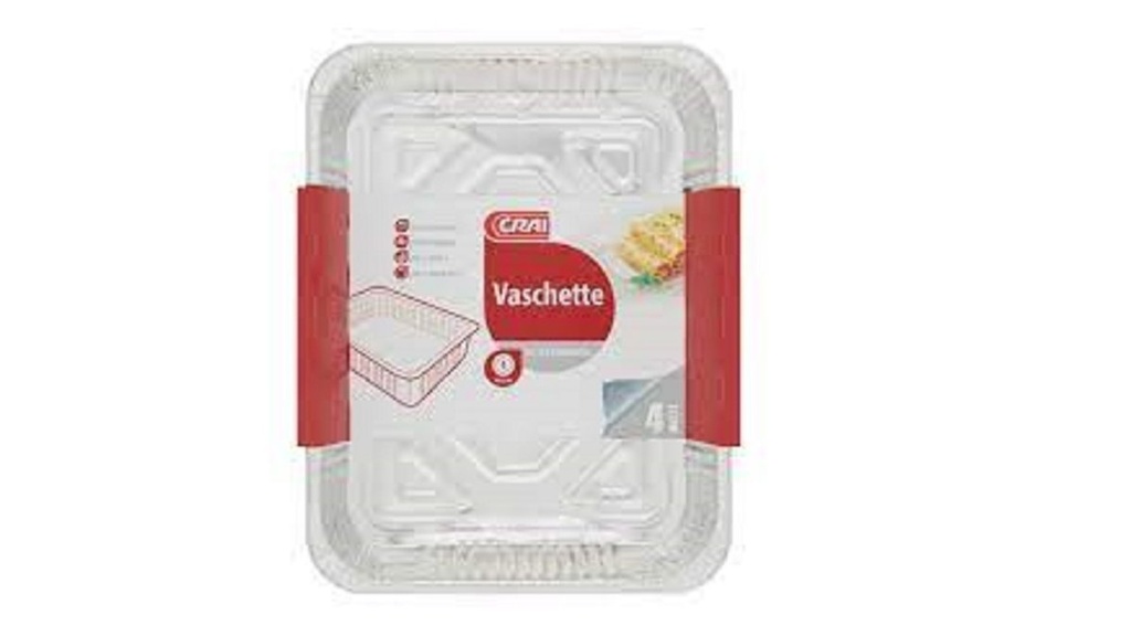 Crai Vaschette Aluminium 4 Portion