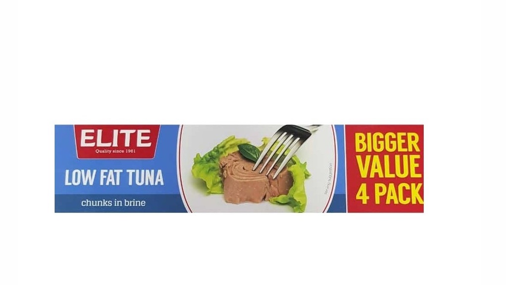 Elite Low Fat Tuna In Brine 4X80g
