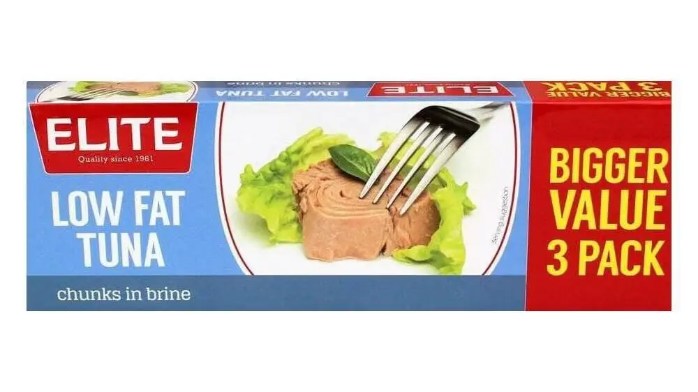 Elite Low Fat Tuna In Brine, 4 x 80g 50c off