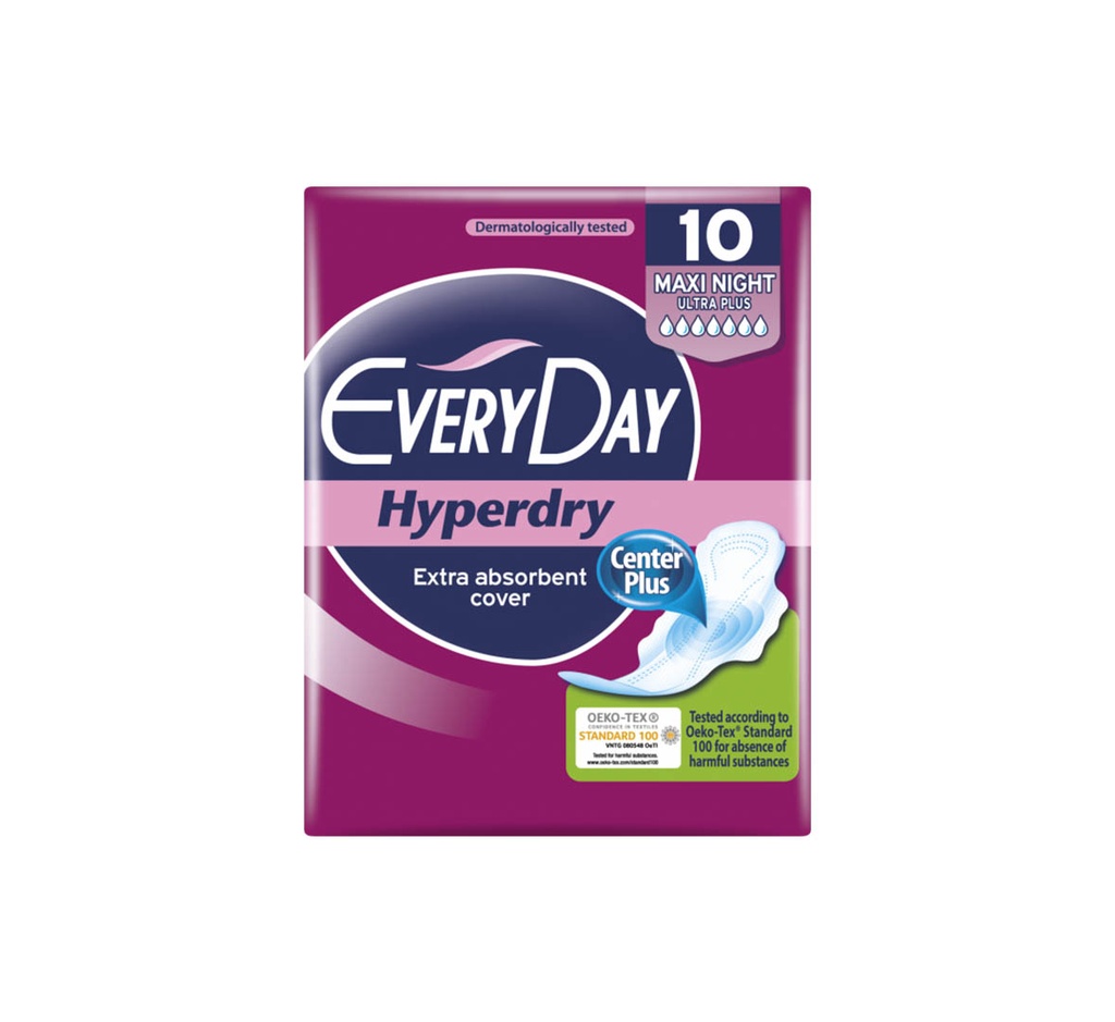 Everyday Hyperdry Maxi Night X 18 Pcs + Bag