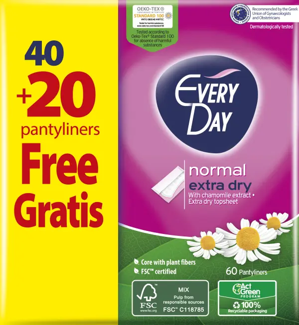 Everyday Normal Extra Dry 40 + 20