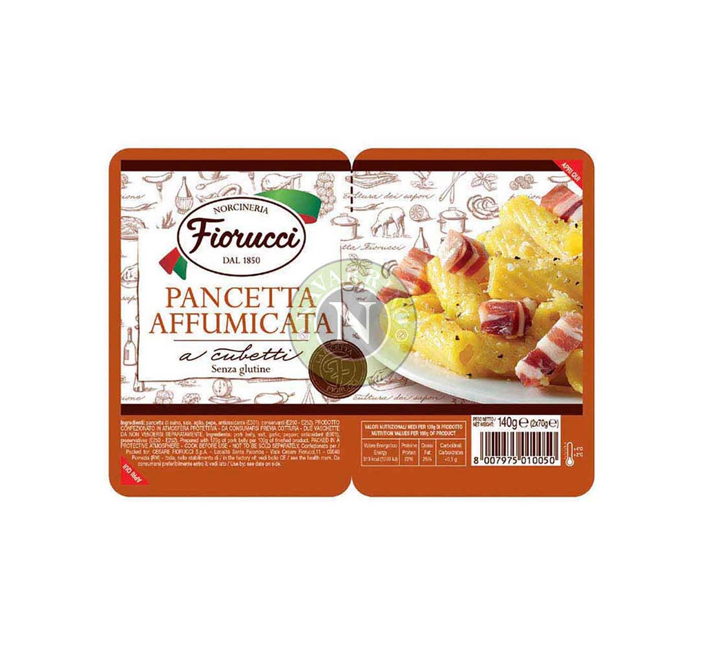 Fiorucci Pancetta Affumicata, 140g