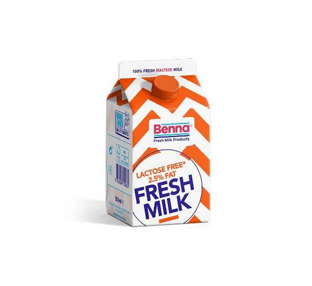Fresh Milk Lactose Free, 500ml