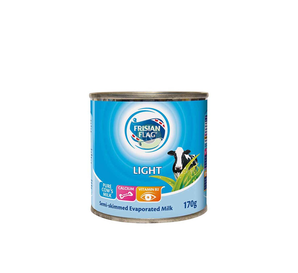 Frisian Flag Light Evaporated Milk, 170g