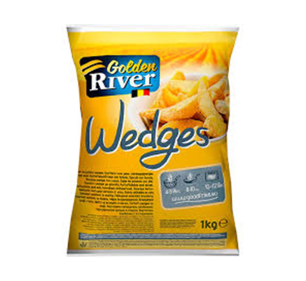 Golden River Fries Wedges 1Kg