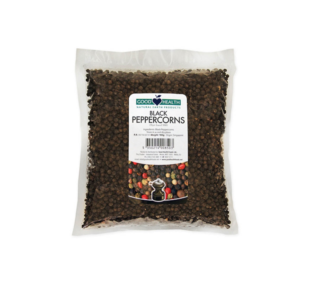 Good Health Black Peppercorns 25G