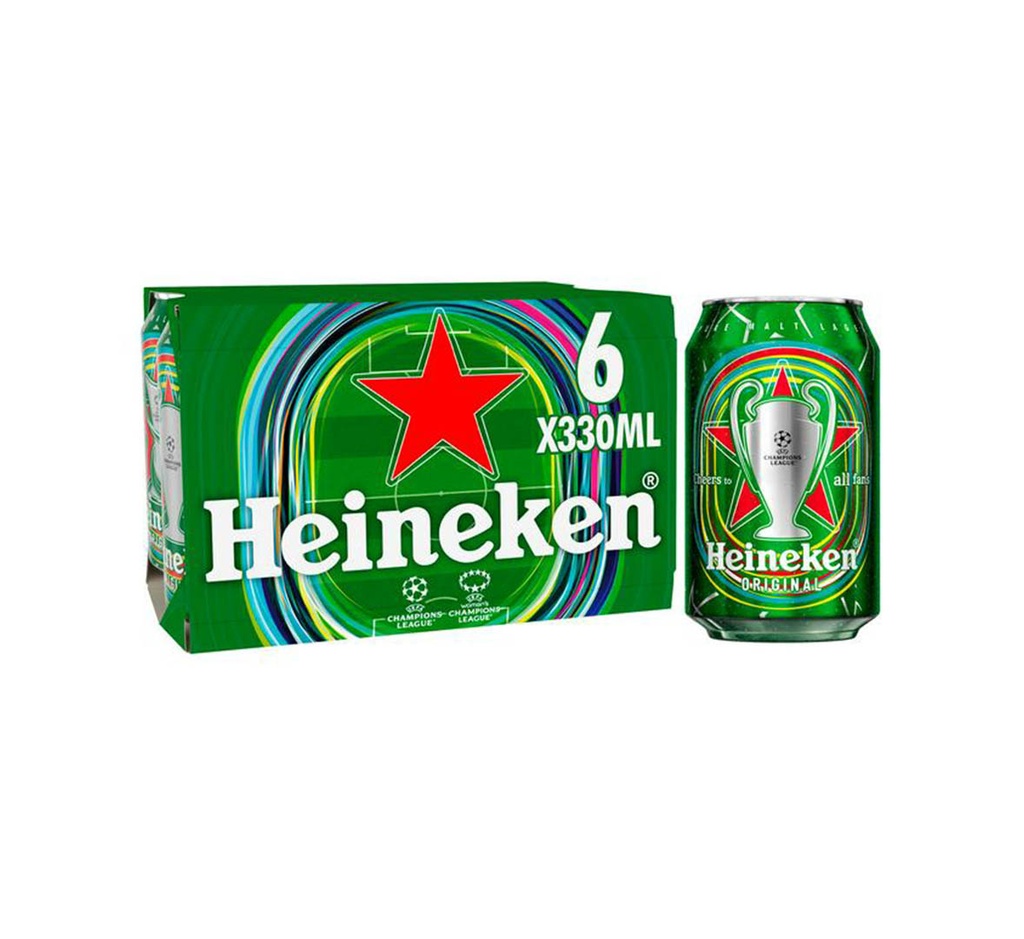 Heineken Can 330Ml X6