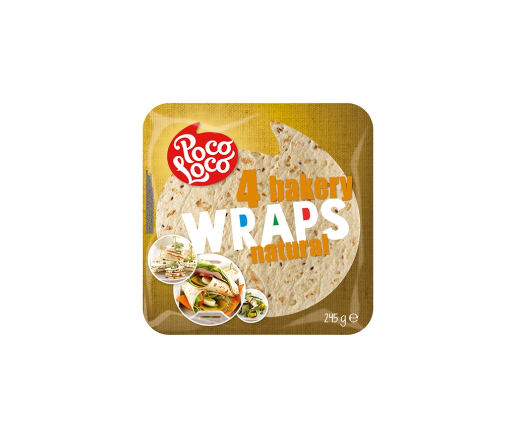 Poco Loco Natural Wraps 245g