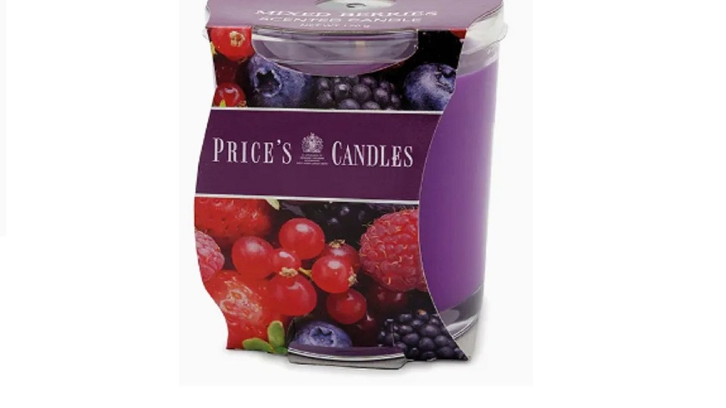 Price'S Mixed Berries Scented Candle, 170G