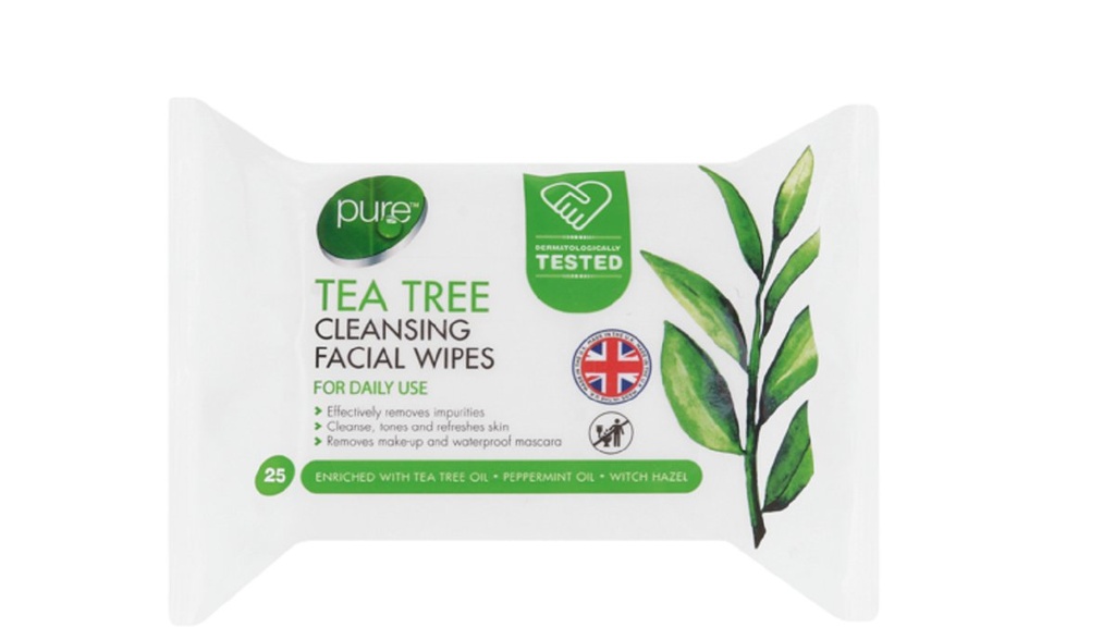 Pure Tea Tree Cleansing Facial Wipes