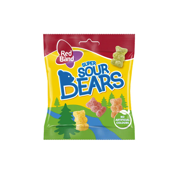 Red Band Super Sour Bears 100g