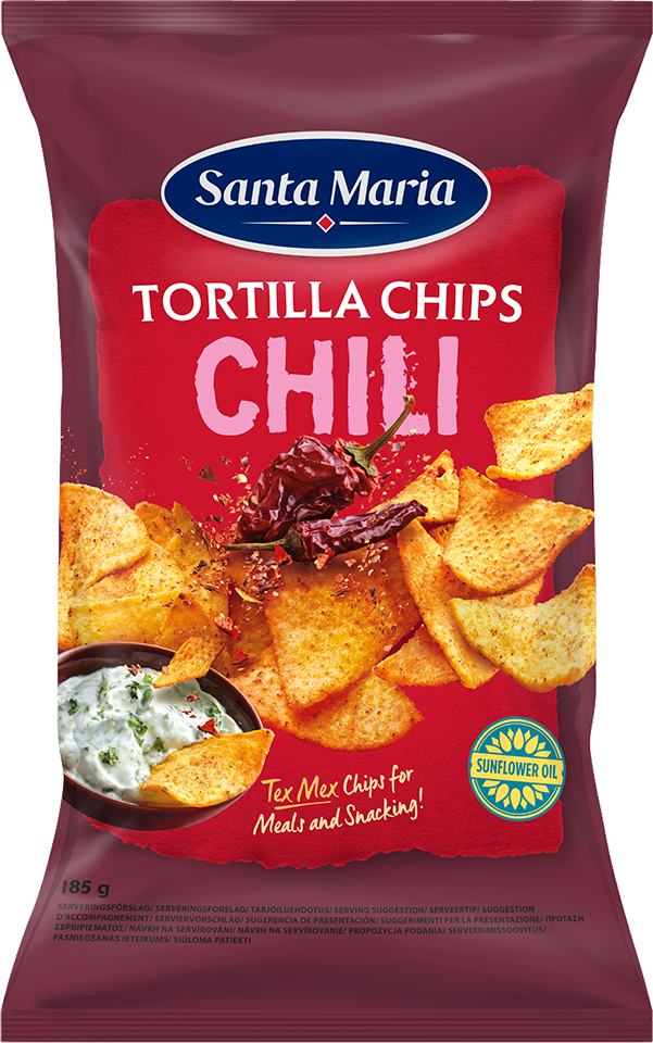 Santa Maria Tortilla Chips Chili 185g