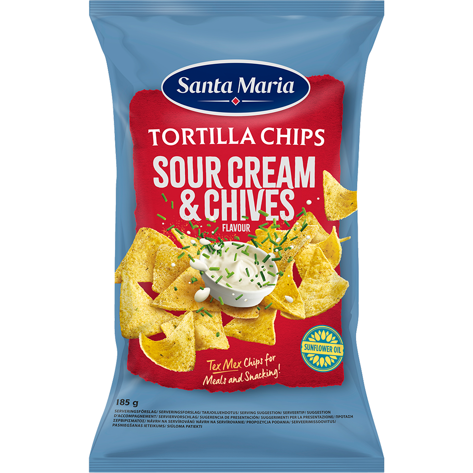 Santa Maria Totilla Sour Cream Flavour 185g