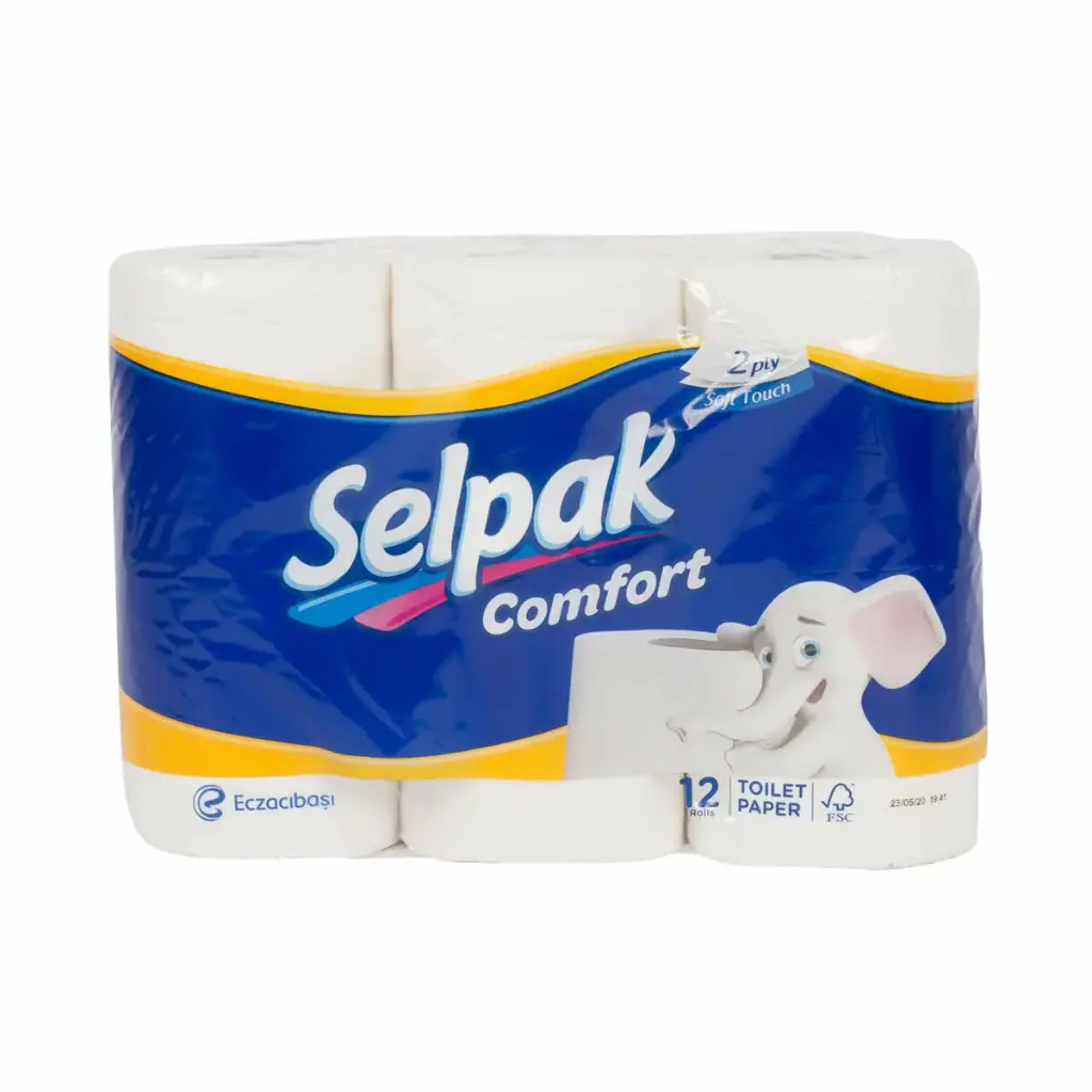 Selpak Comfort Toilet Paper Pack Of 12 Rolls