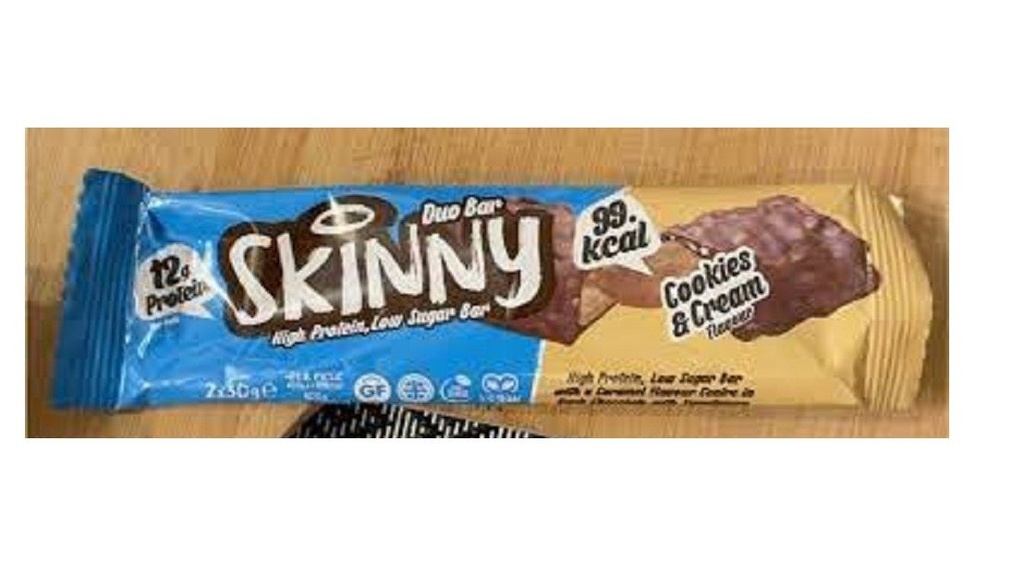 Skinny Duo Bar Cookies & Cream Flavour 2X30G