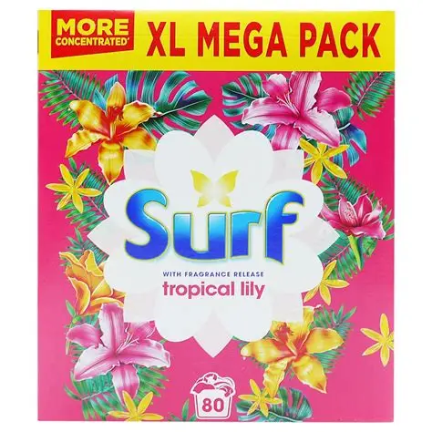 Surf Powder Tropical Lily 80 Wash 4000g