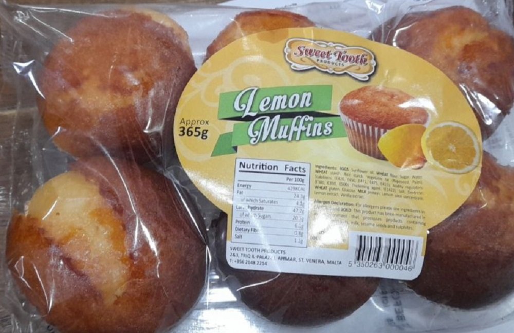 Sweet Tooth Lemon Muffins x6 365g