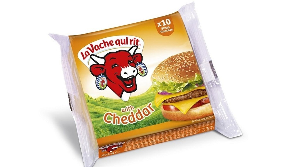 The Laughing Cow Cheddar Slices 200g