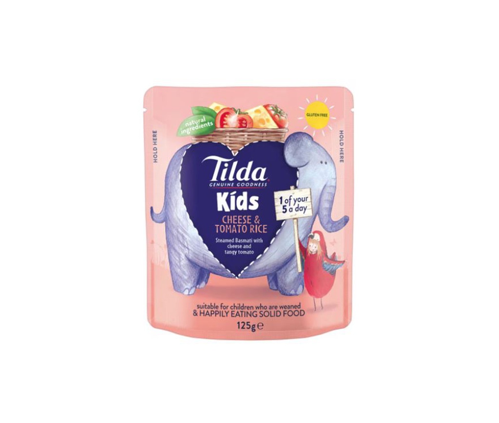 Tilda Kids Cheese & Tomato Rice 125G