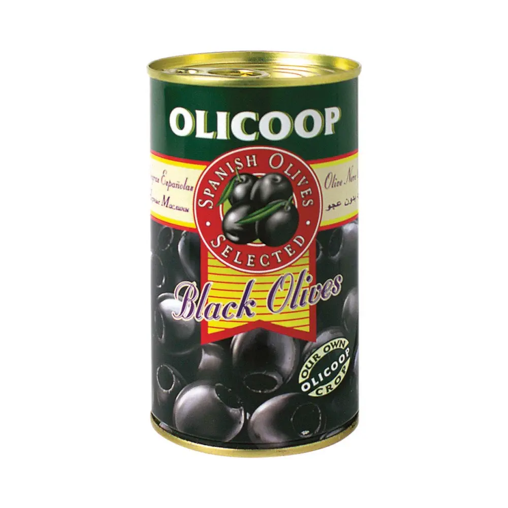 Olicoop Black Pitted Olive Grade 150g