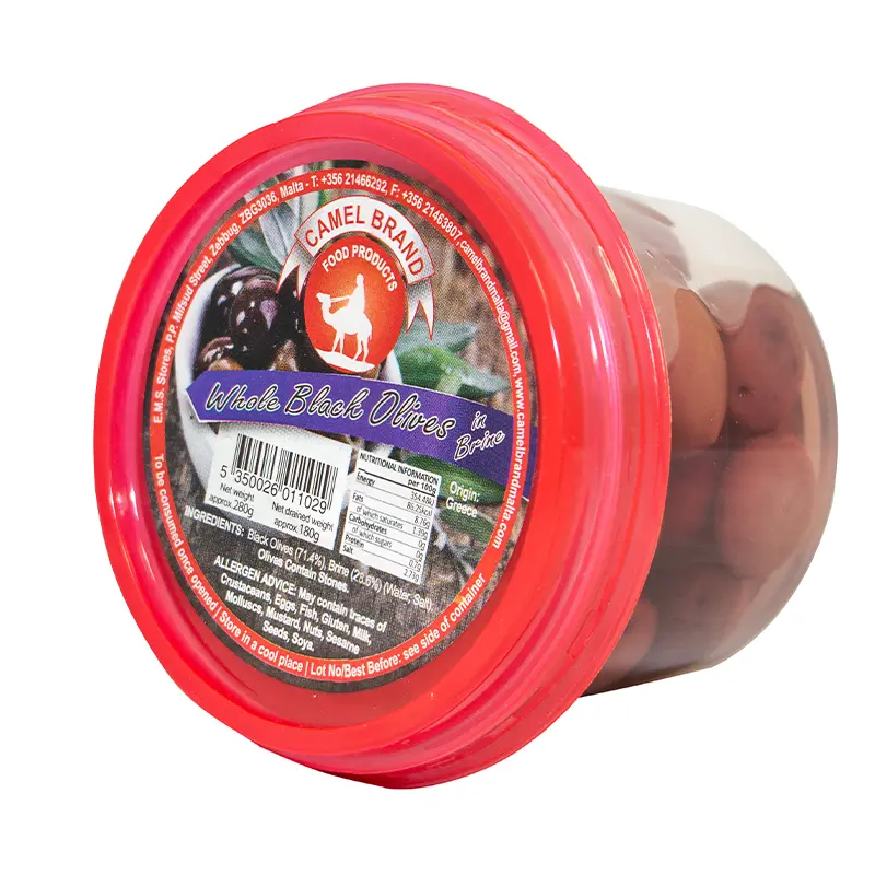 Camel Whole Black Olives 280g