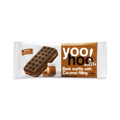 Yoo Hoo Dark Waffle With Caramel Filling 50g