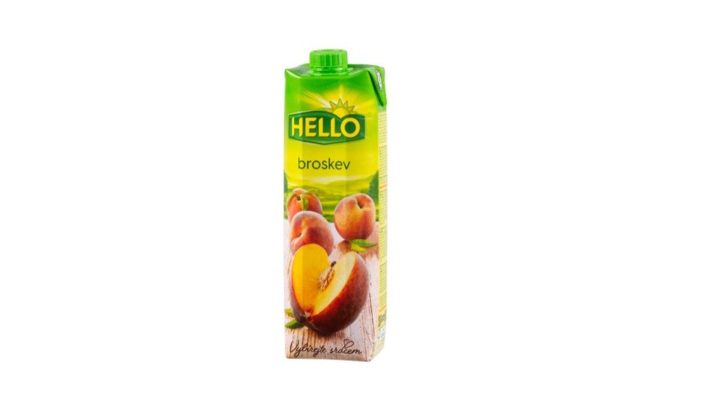 Hello Peach Nectar Juice 1L
